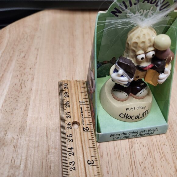 Nuts About Work Bobblehead – “Tough Eat Chocolate” Figurine, Desk Decor - Picture 7 of 8